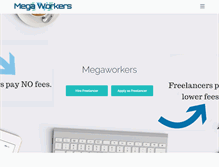 Tablet Screenshot of megaworkers.com